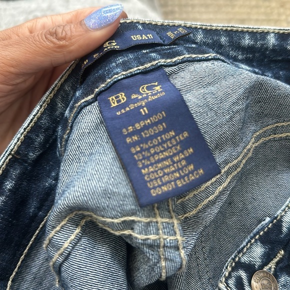 Vintage Acid Washed High Waist distressed Blue Jeans 🍃 - Picture 12 of 13